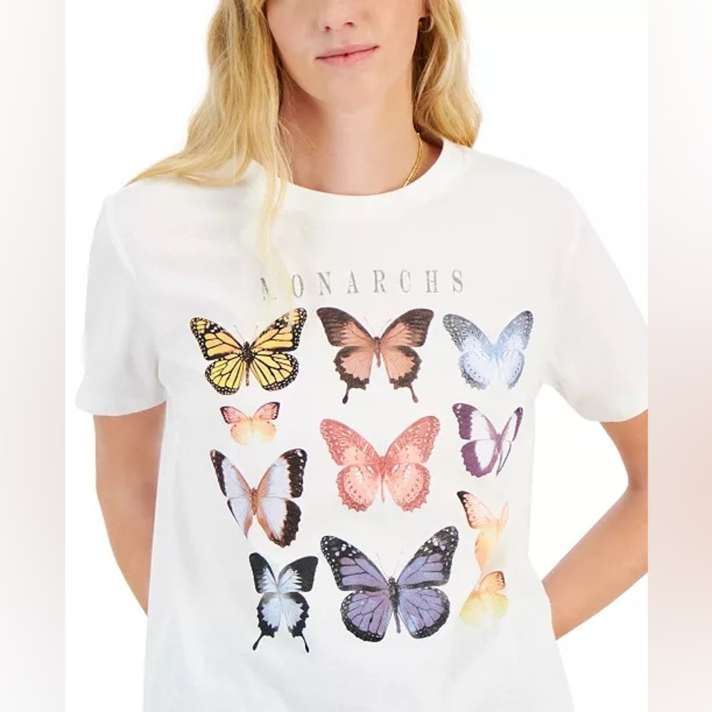 Grayson Threads Butterfly Grid Graphic Tee - Size XL - Picture 3 of 6